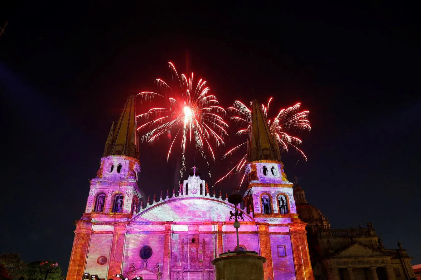 Celebración del festival GDLUZ en Guadalajara