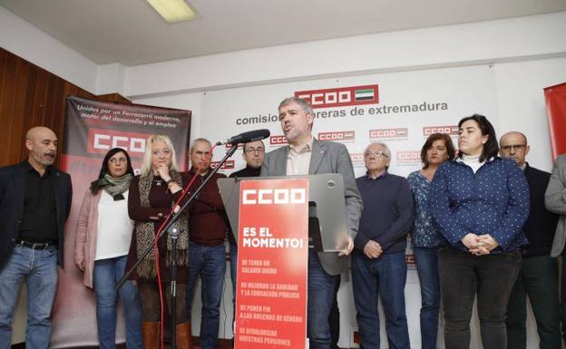 Unai Sordo aboga en Cáceres por aumentar la presión fiscal para impulsar el tren