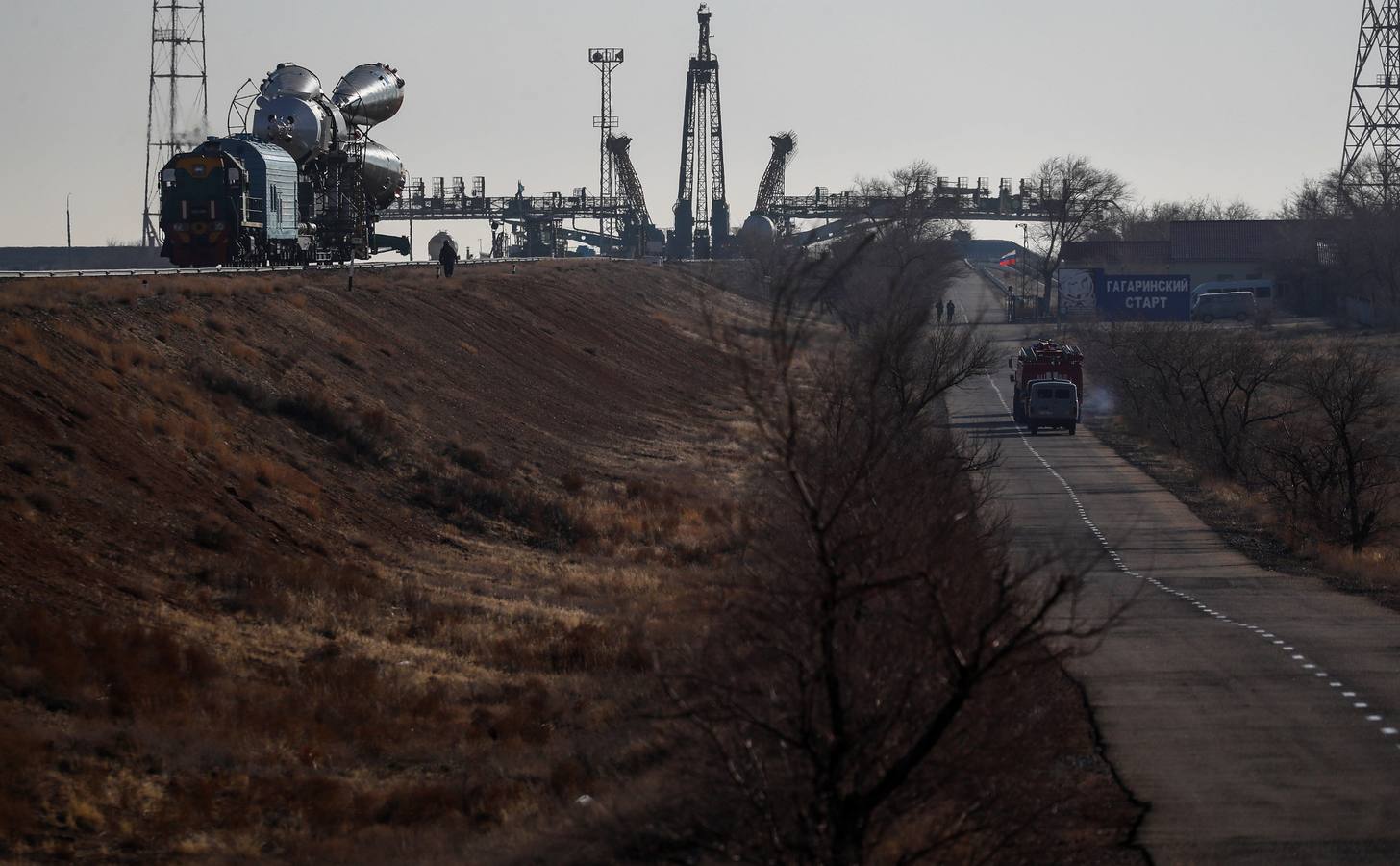 Preparativos para el lanzamiento del Soyuz MS-12