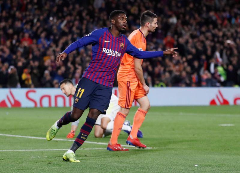 Las mejores imágenes del Barcelona-Lyon