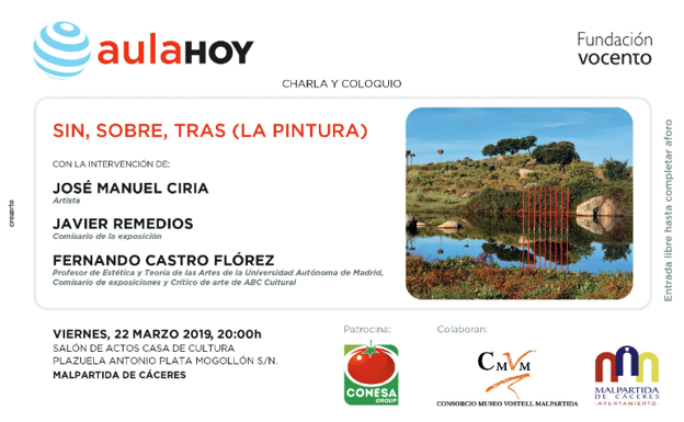 Aula HOY programa una charla-coloquio sobre arte contemporáneo en Malpartida de Cáceres