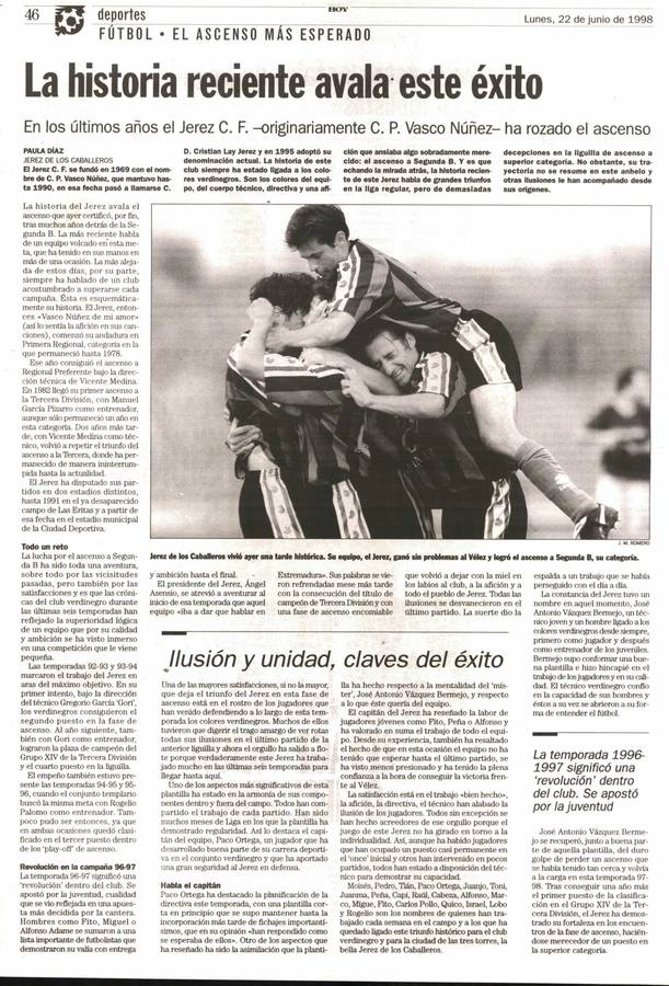 El Jerez recuerda sus orígenes y su mayor hito histórico. FOTOS: JUAN MANUEL ROMERO