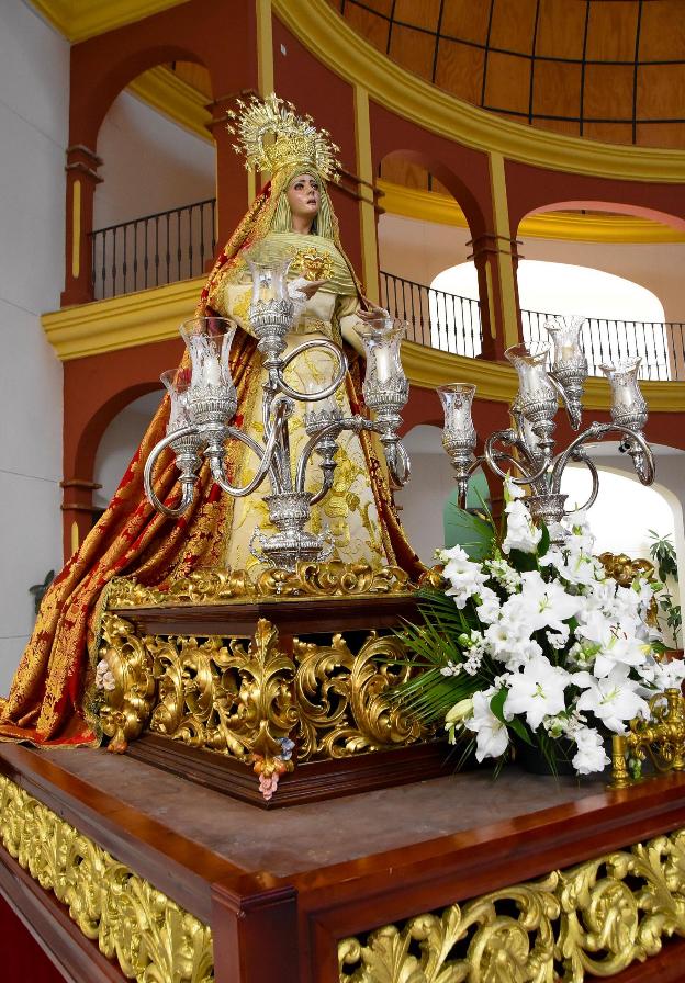 El Cerro de Reyes de Badajoz sale hoy en procesión con su Virgen
