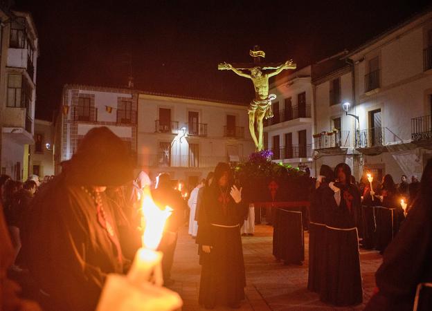 Esta noche a las once saldrá en Coria de Santiago Apóstol la procesión del Cristo de los Afligidos