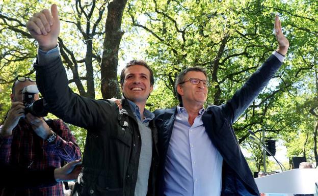 Casado y Feijóo cierran filas para evitar una nueva debacle el 26-M