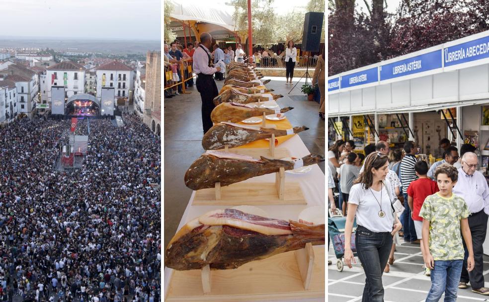 Músicas del mundo, jamón ibérico y libros