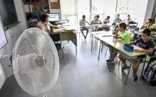 El calor llega otra vez a las aulas extremeñas