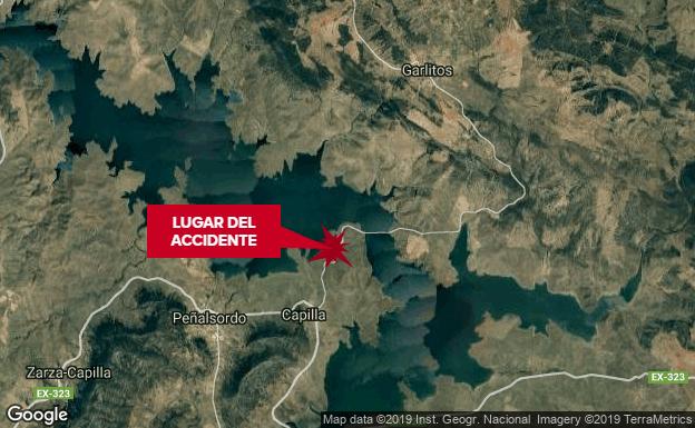 Herido un ciclista tras salirse de la vía al chocar contra un animal en Capilla