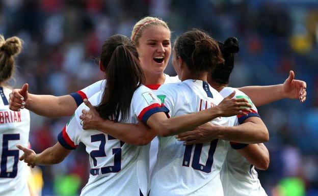 Estados Unidos vence a Chile y ya espera rival en los octavos de final