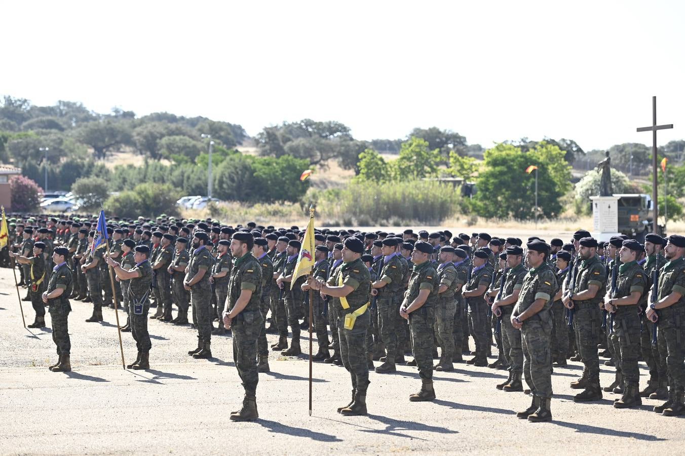 Acto de despedida del Contingente eFP V Letonia, en la Base 'General Menacho'