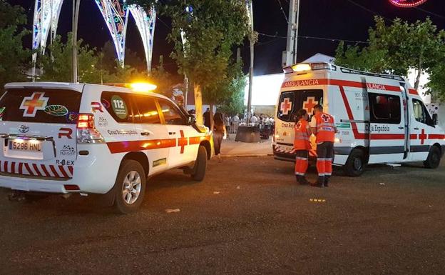 El número de asistencias de Cruz Roja en feria cae un 18%