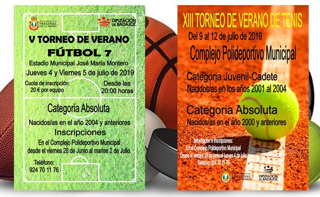 Tenis y Futbol 7 serán alguno de los torneos que tendrán lugar en Fregenal durante el verano