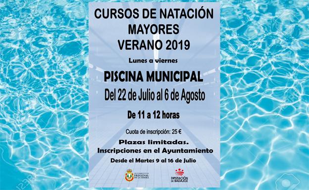 Los mayores también tendrán un curso de natación en Fregenal