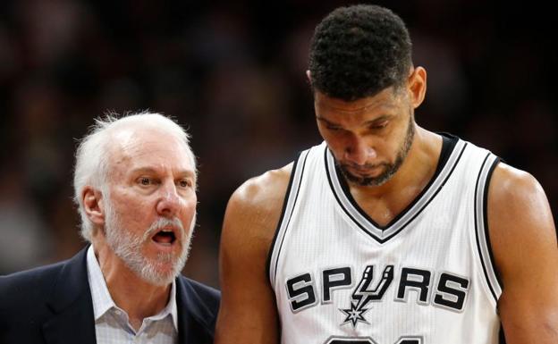 Duncan será asistente de Popovich en los Spurs