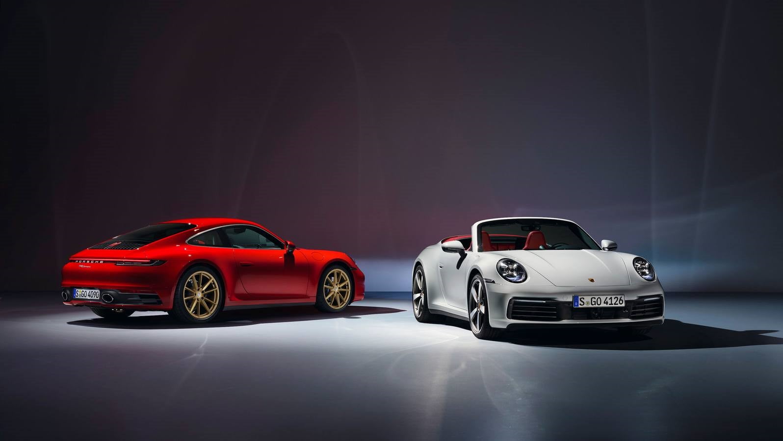 Selección de fotos de los nuevos Porsche 911 Carrera con carrocería cupé y cabrio