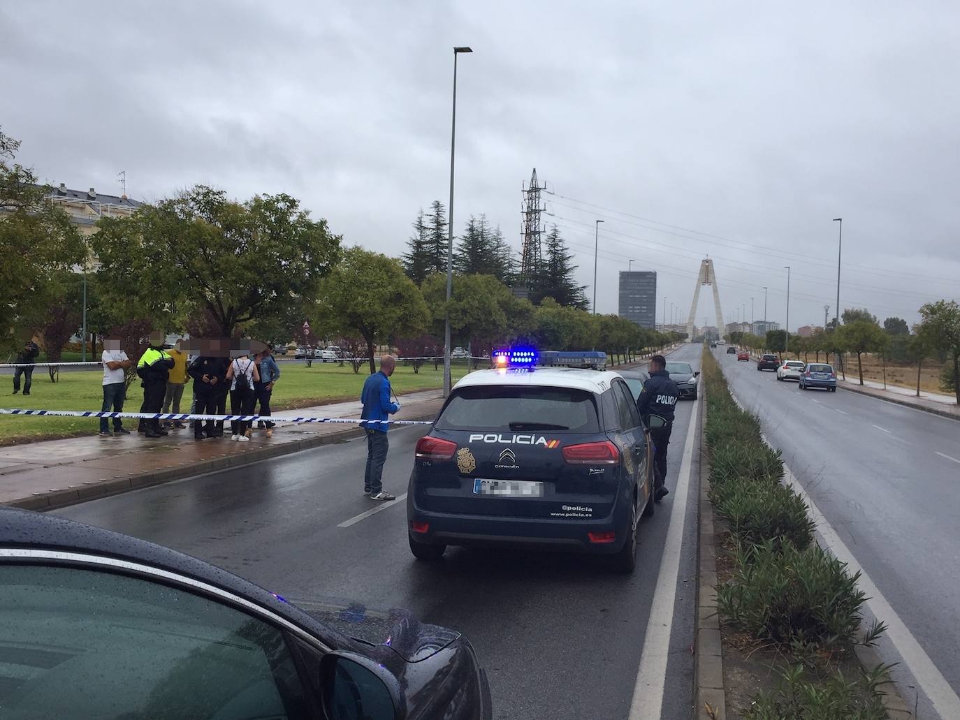 Tiroteo en el Puente Real de Badajoz