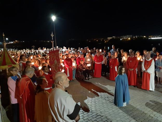 El Via Martyrum de Santa Eulalia recreó el camino que hizo con sus 12 paradas