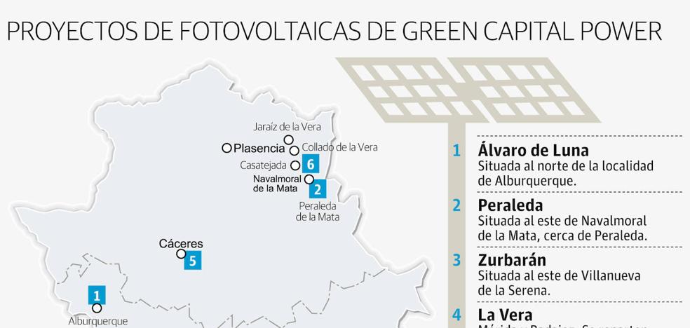 Una empresa plantea invertir 800 millones en seis plantas fotovoltaicas en Extremadura