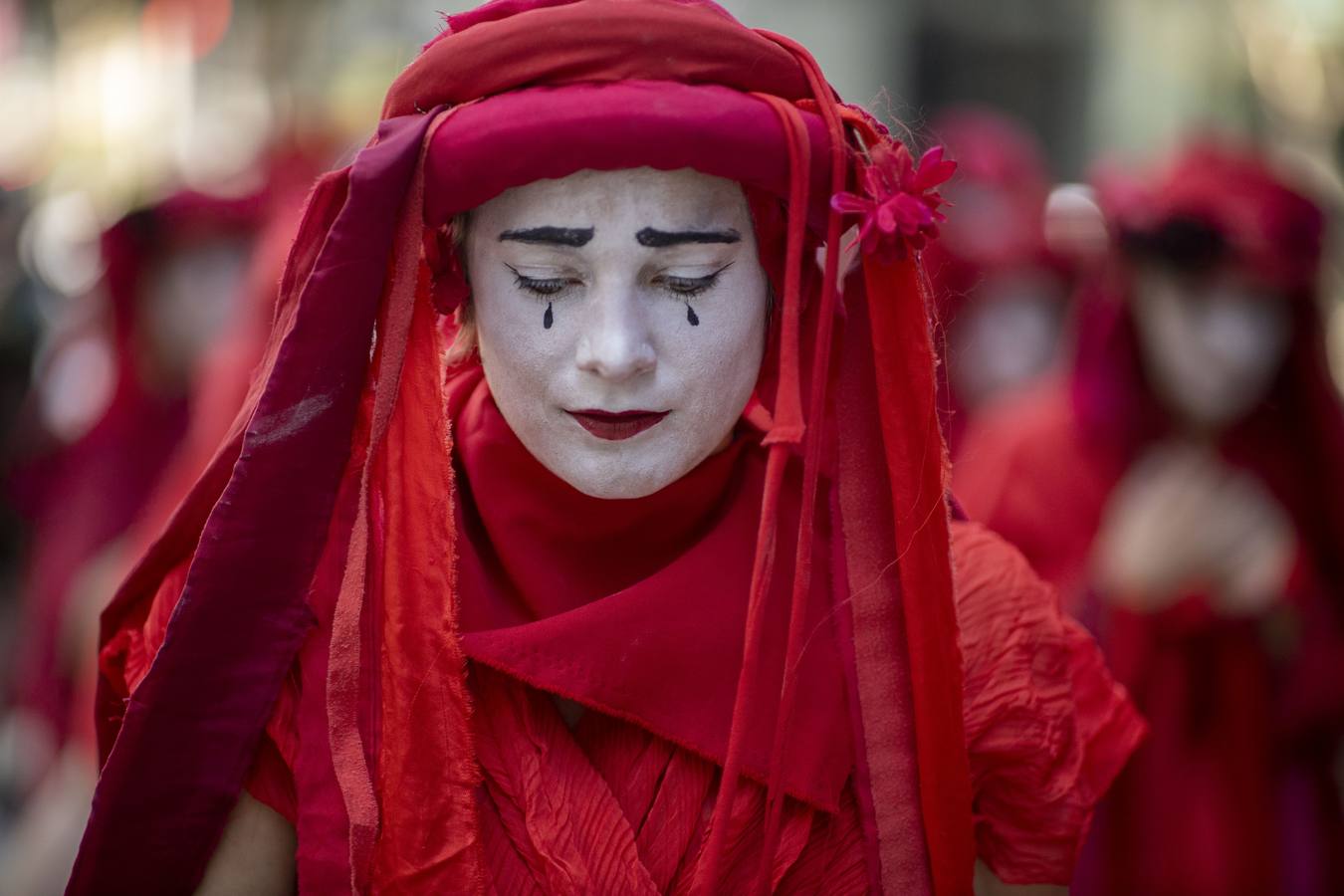 Protesta de 'Extinction Rebellion' en Brisbane