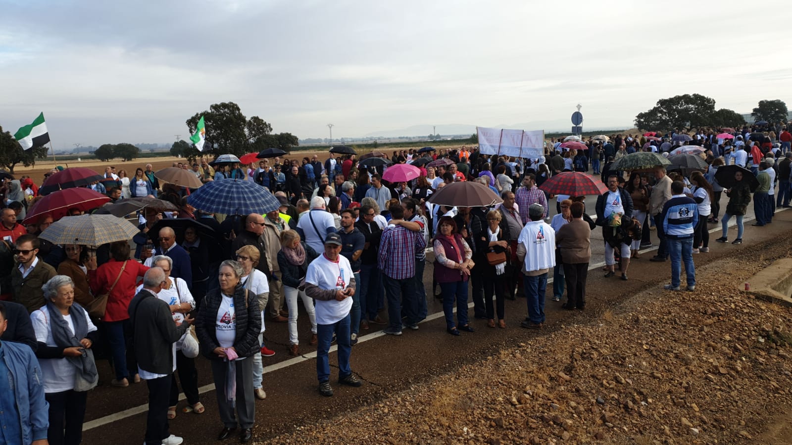 Manifestación por el desdoblamiento de la N-430