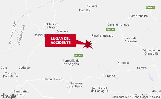 Fallece un hombre de 43 años en una salida de vía entre Torrecilla de los Ángeles y Pinofranqueado