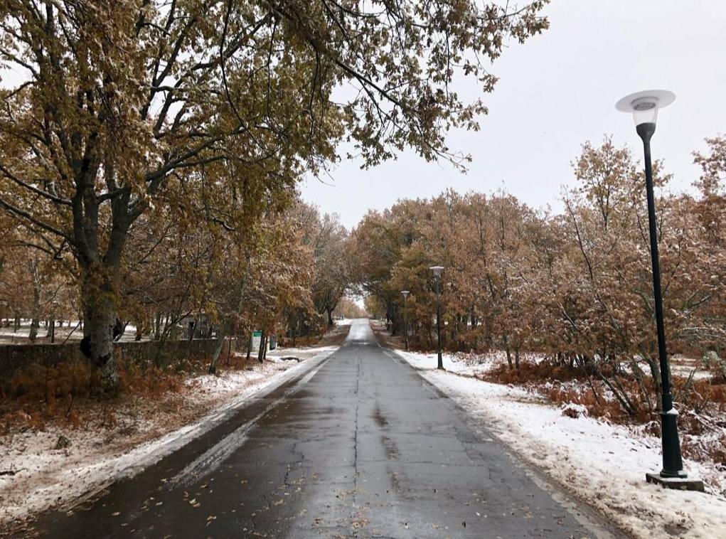 La nieve llega a Extremadura