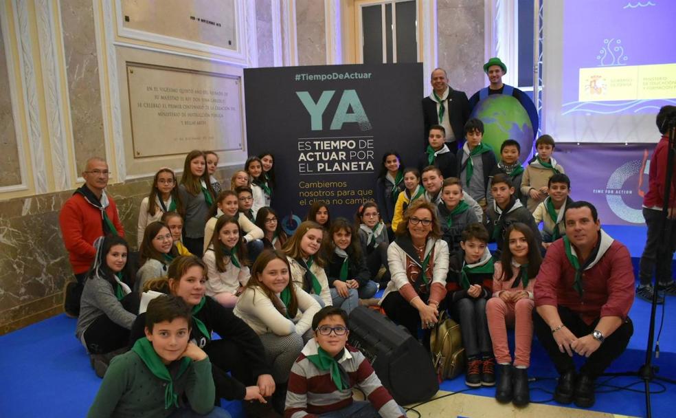 Un colegio cacereño en la cumbre del clima