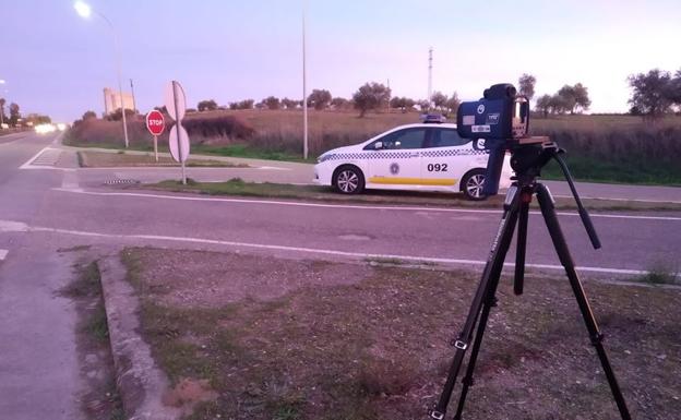La policía local de Fregenal de la Sierra ya tiene radar de velocidad