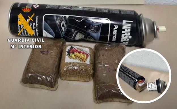 Perros adiestrados localizan droga oculta en un bote en Badajoz