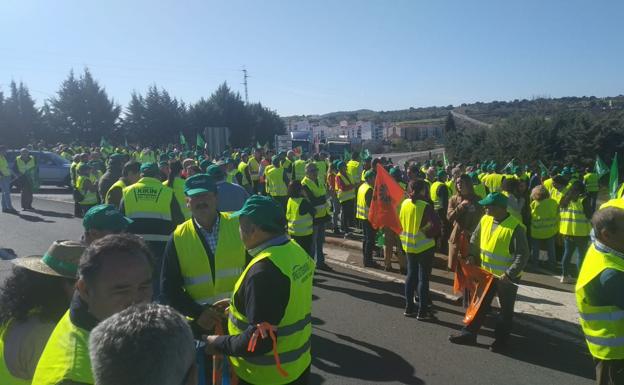 Las protestas del campo llegan a Fregenal