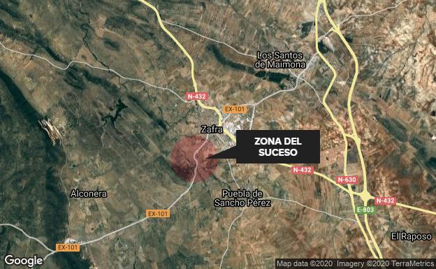 Dos mujeres heridas en un accidente de tráfico cerca de Zafra