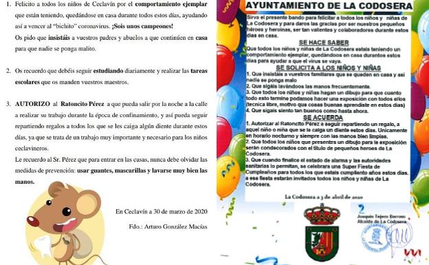 Vía libre para el Ratoncito Pérez en Extremadura durante el estado de alarma