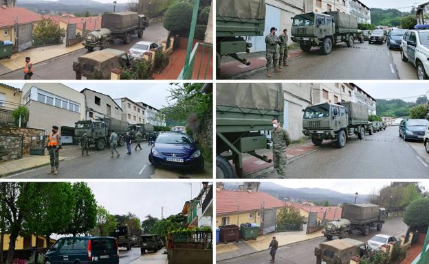 La Brigada de Extremadura XI realiza labores de desinfección en Torre de Don Miguel