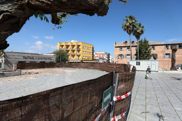 El Consorcio de Mérida reanuda la obra de la plaza Margarita Xirgu