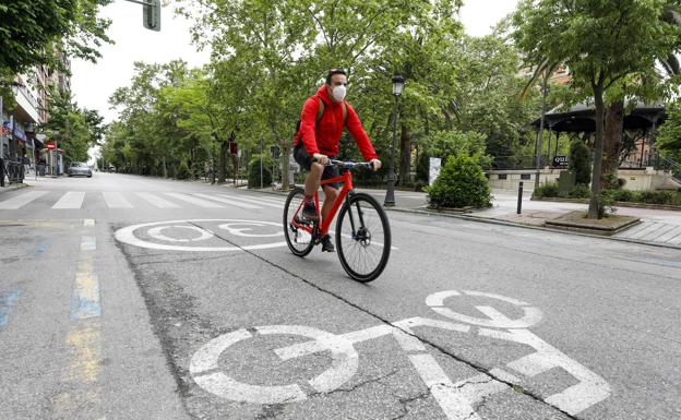 La restricción del tráfico impulsa el uso de la bicicleta por la ciudad de Cáceres