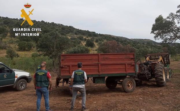 Dos detenidos y cuatro investigados por robos en explotaciones agrícolas cacereñas