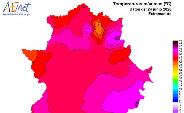 Navalvillar de Pela marca la tercera temperatura más alta del país durante la madrugada