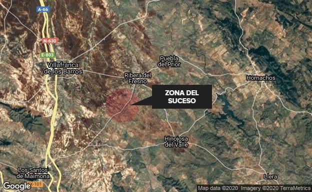 Una mujer de 51 años resulta herida en una salida de vía cerca de Ribera del Fresno