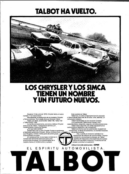 Fotogalería: Los Talbot que circulaban por España hace 40 años