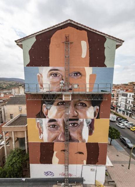 El mayor mural de Extremadura ya está casi listo
