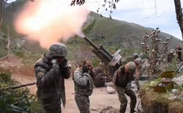 Combates en Nagorno Karabag./AFP