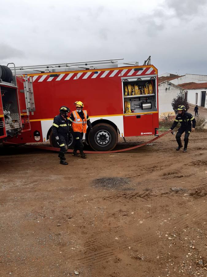 Las imágenes que deja el temporal en Extremadura