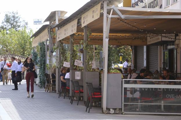 Una terraza en Mérida. / HOY