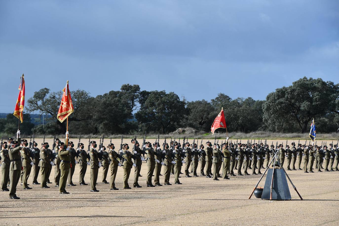 Celebración del día de la patrona de Infantería sin familiares ni público