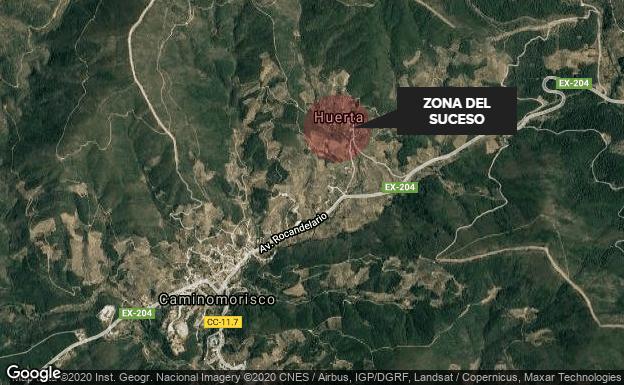 Un hombre de 60 años muere atropellado en Huerta, alquería de Caminomorisco