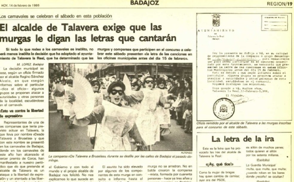 «Hay que ver primero las letras de las murgas»