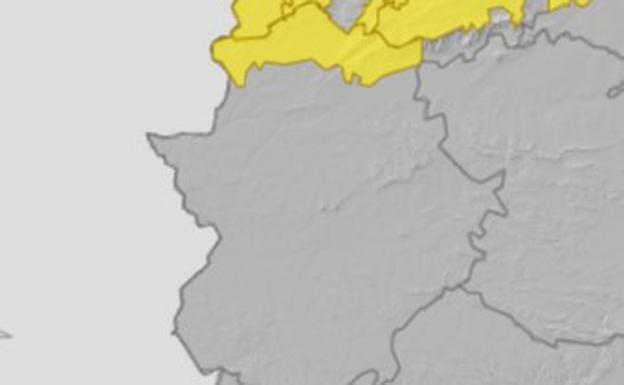 Activada la alerta amarilla en el norte de Cáceres por fuertes rachas de viento y lluvias