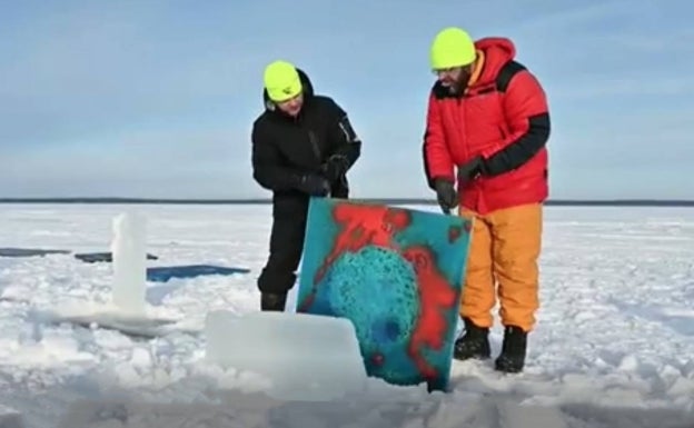 Arte bajo el hielo ártico