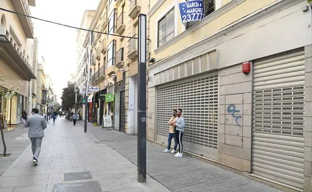 La pandemia vacía las calles comerciales de Extremadura