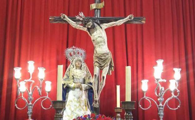 El Santísimo Cristo del Perdón y la Virgen del Refugio se podrán ver de nuevo en la iglesia de Santa Catalina